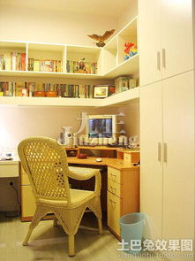 書房藤椅圖片欣賞裝修效果圖 第8張 家居圖庫 九正家居網