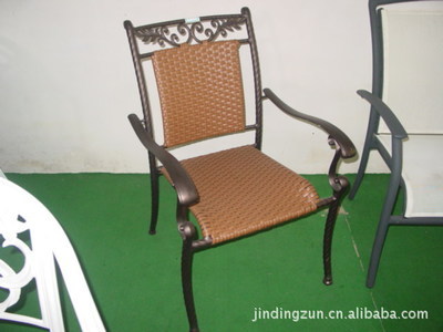 【廠家直銷供應仿藤椅批發零售鋁合金戶外桌椅】價格,廠家,圖片,椅子、凳、榻,香河縣金鼎尊休閑家具廠-